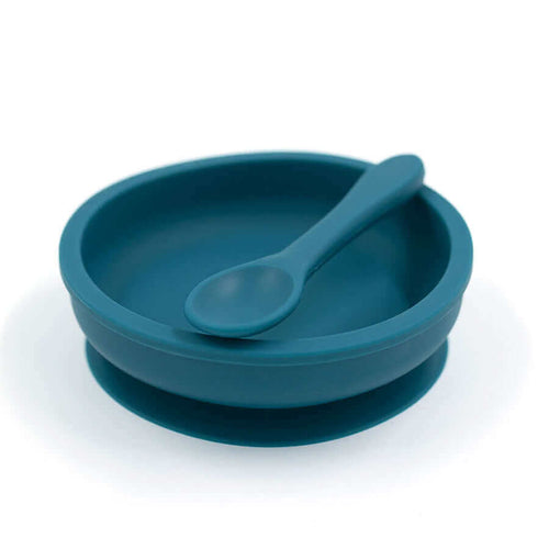 Teal Meal Sun Silicone Plate Set | Aqua Star