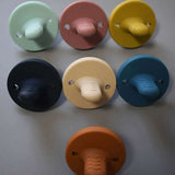 Teal Meal Silicone Teething Pacifier | Navy Blue, view 3