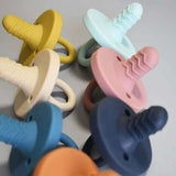 Teal Meal Silicone Teething Pacifier | Navy Blue, view 5