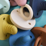 Teal Meal Silicone Teething Pacifier | Butternut squash, view 2