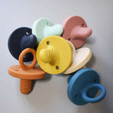 Teal Meal Silicone Teething Pacifier | Butternut squash, view 4