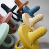 Teal Meal Silicone Teething Pacifier | Cream, view 4