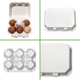 TeraGanix Half Dozen Egg Cartons - Henlay Blank Flat Top, Six Pack, 2 colors, 20 or 100, view 3