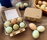 TeraGanix Half Dozen Egg Cartons - Henlay Blank Flat Top, Six Pack, 2 colors, 20 or 100, view 6