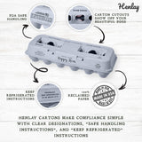 TeraGanix Henlay Blank Stamping Egg Cartons - 25, 90, or 250, view 2