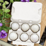 TeraGanix Henlay Duck Egg Cartons - Holds Half Dozen Jumbo Eggs- Blank Flat Top, 2 colors, 20 or 100, view 4