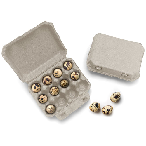 TeraGanix Henlay Quail 12-Egg Carton, 3x4 design, Qty 30, 144