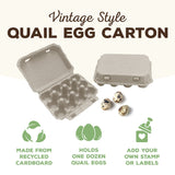 TeraGanix Henlay Quail 12-Egg Carton, 3x4 design, Qty 30, 144, view 2
