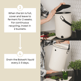 TeraGanix Bokashi Kitchen Compost Bin, 2.5 gal, view 5