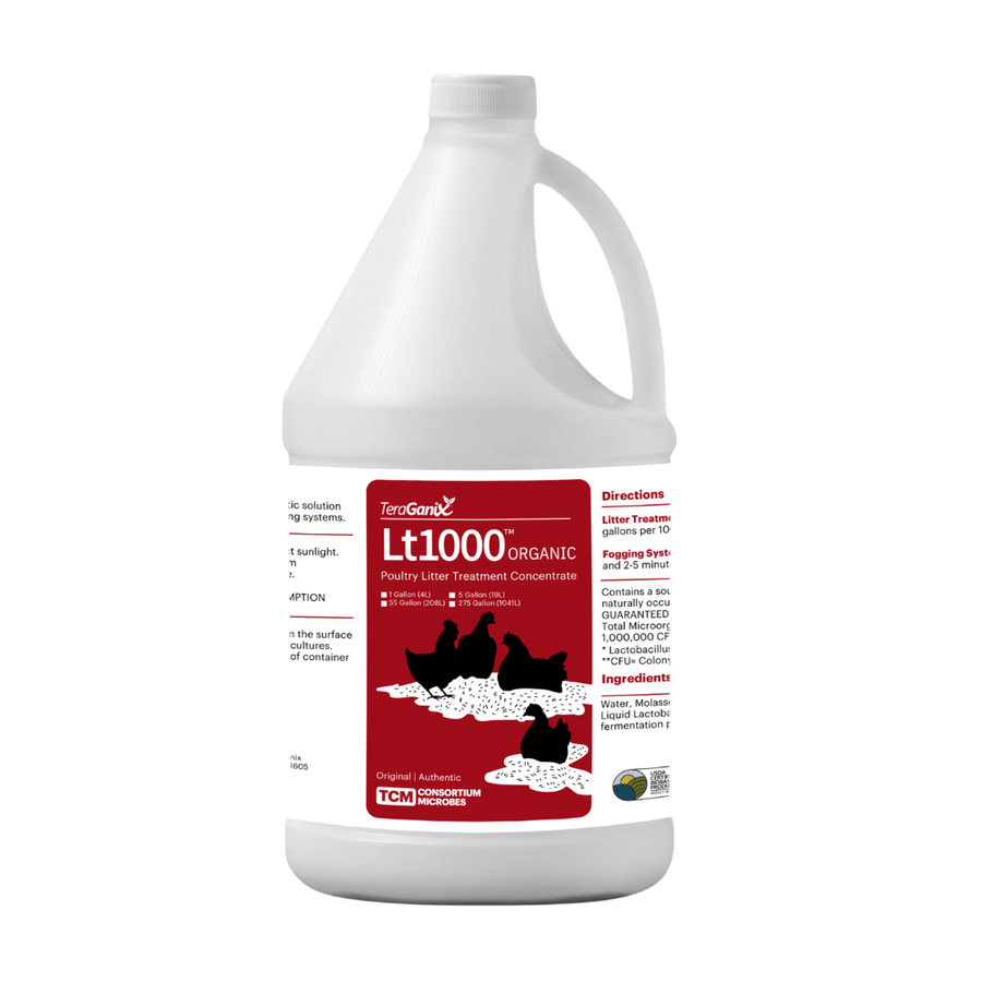 TeraGanix Lt1000 Poultry House Cleaning solution, 1 Gallon Bottle