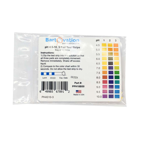 TeraGanix pH 4.5-10, 3 Pad Test Strips