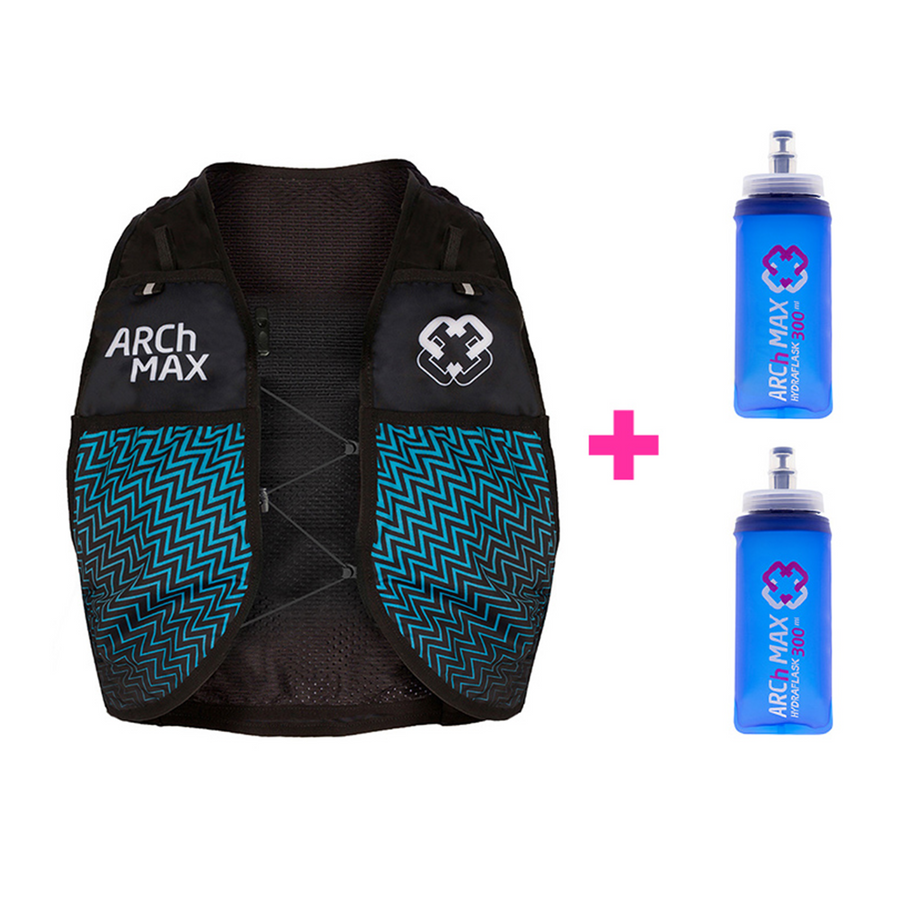 The Feed ARCh MAX Hydration Vest 2.5L w/ Soft Flasks