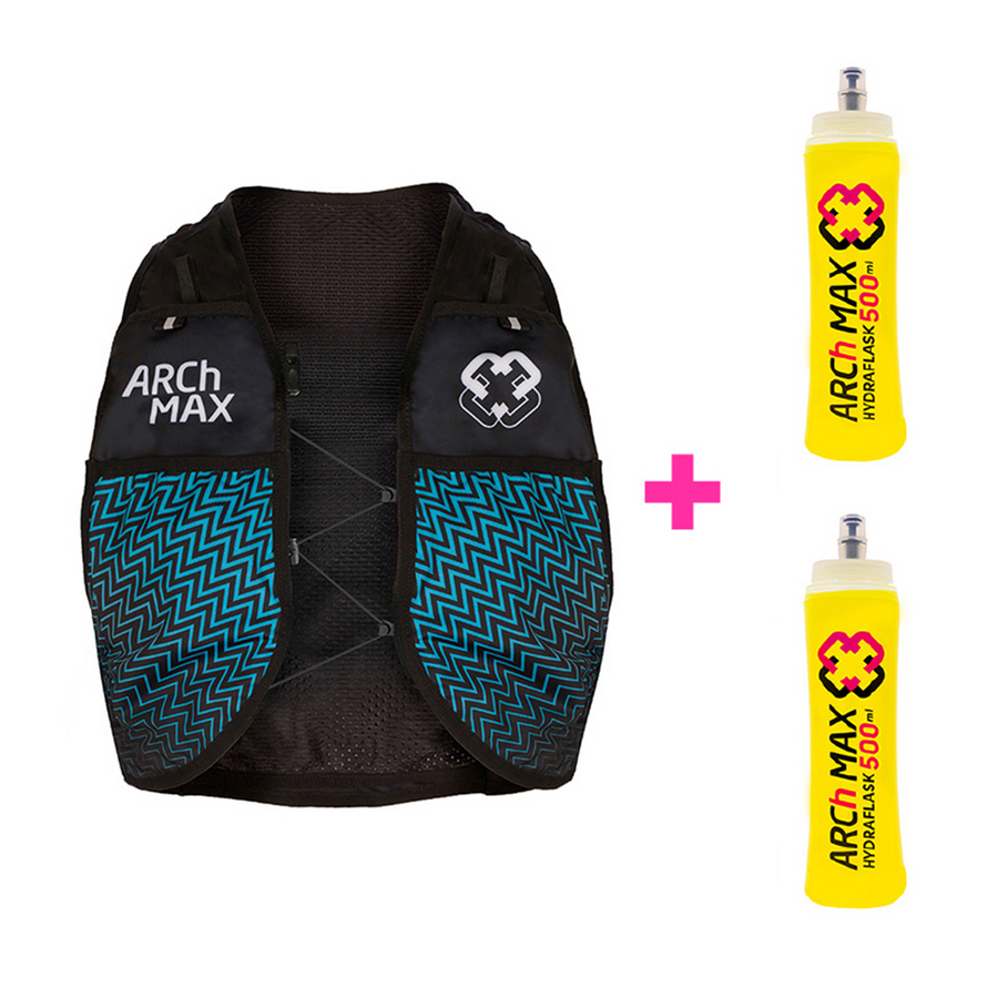 The Feed ARCh MAX Hydration Vest 8L w/ Soft Flasks
