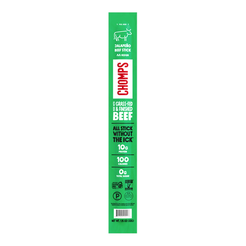 The Feed Chomps Grass-Fed and Finished Beef Sticks