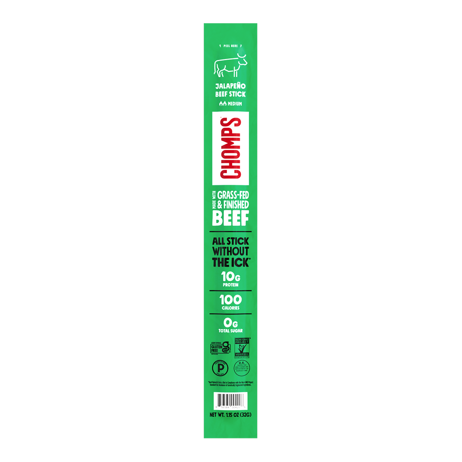 The Feed Chomps Grass-Fed and Finished Beef Sticks