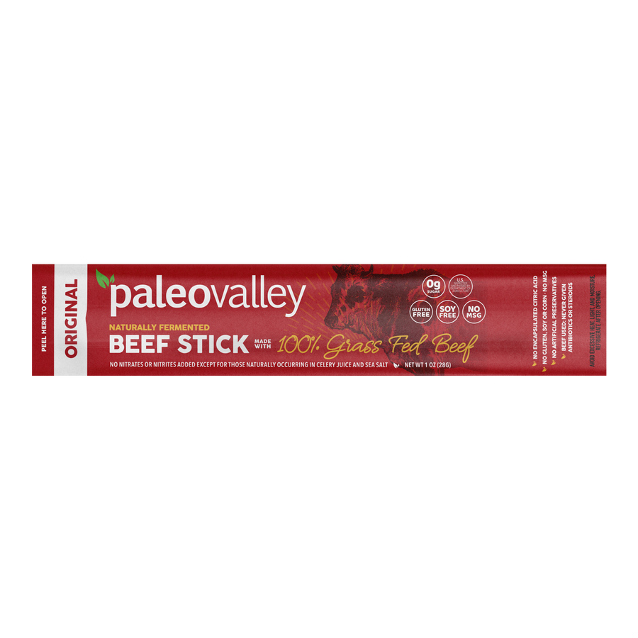 The Feed Paleovalley 100% Grass Fed Beef Sticks