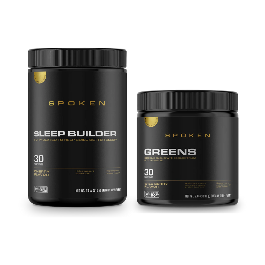 The Feed Spoken Sleep Builder + Greens Pack