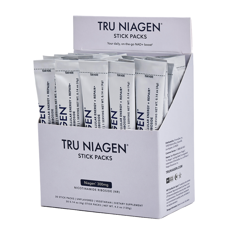 The Feed Tru Niagen 300mg NAD Stick Packs