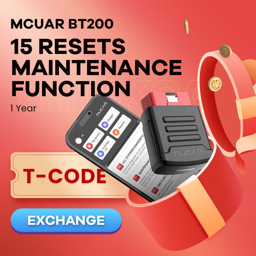 THINKCAR MUCAR BT200 T-CODE 15 Resets Maintenance Function 1 Year Free
