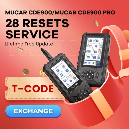THINKCAR MUCAR CDE900/CDE900 PRO T-code 28 Reset Function