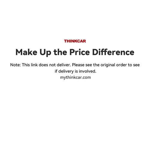 THINKCAR Price Difference
