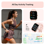 Tranya D16 Smartwatch® Fitness for Female and Male, Supports Bluetooth Calling, 24/7 Heart Rate Monitoring, Blood Oxygen Monitoring, Sleep and Step Tracking, 100 Sports Modes, IP68 Waterproof Fitness Tracker, Compatible with Android and iOS Systems, view 3
