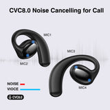Tranya X3® Open Ear Design CVC 8.0 Noise Cancellation Sports Headphone, view 6