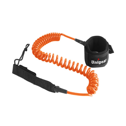 Unigear Coiled SUP Leash 10 feet with Waterproof Pouch