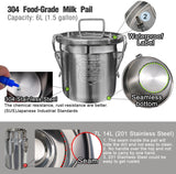 UnitedFarm Hantop Milking Machine with Pressure Gauge for Cow, 12L (Pro+ Model), view 4