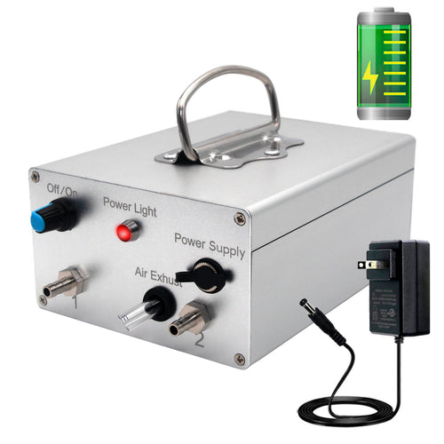 UnitedFarm Hantop Adjustable Pulsating Battery Vacuum Pump Compatible with Hantop Cow/Goat Milker