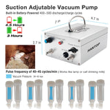 UnitedFarm Hantop Adjustable Pulsating Battery Vacuum Pump Compatible with Hantop Cow/Goat Milker, view 3