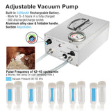 UnitedFarm Hantop Goat Cow Milking Machine with Pressure Gauge (Pro+ Model, 12L), view 2