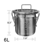 UnitedFarm Milk Canister for Hantop Milking Machine (3L/6L/12L), view 3