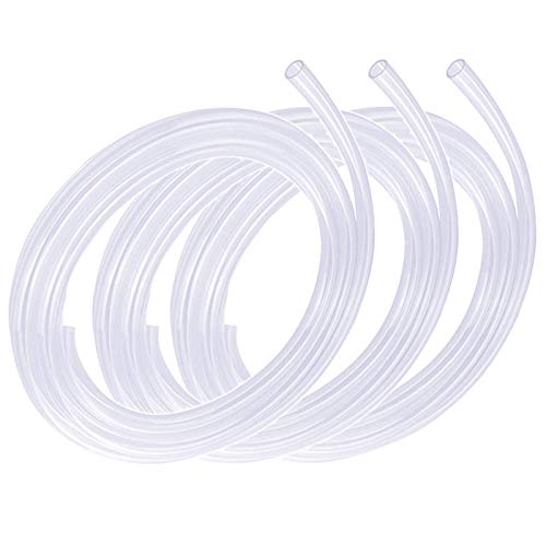 UnitedFarm Hantop Milking Machine Milk Hose, 1.2 m × 5 mm ID × 8 mm OD (3- or 6-Pack)