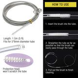 UnitedFarm Flexible Nylon Tube Cleaning Brush, 61 in. with 3.3 in. Bristle Head, view 4