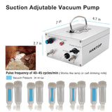 UnitedFarm Adjustable Pulsating Vacuum Pump Compatible with Hantop Milking Machine (Plug in), view 2