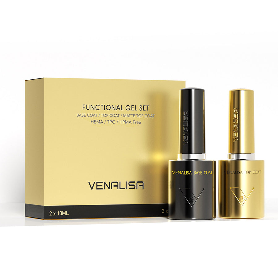 Venalisa 10ML Top & Base Coat Set (2Pcs) TPO Free Hema Free