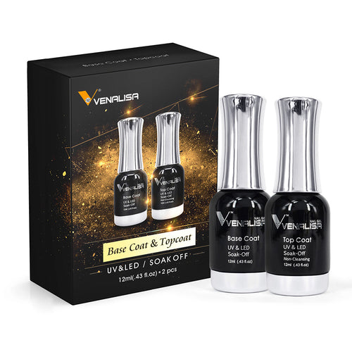 Venalisa 12ml Top & Base Coat Set - 2Pcs TPO Free Hema Free