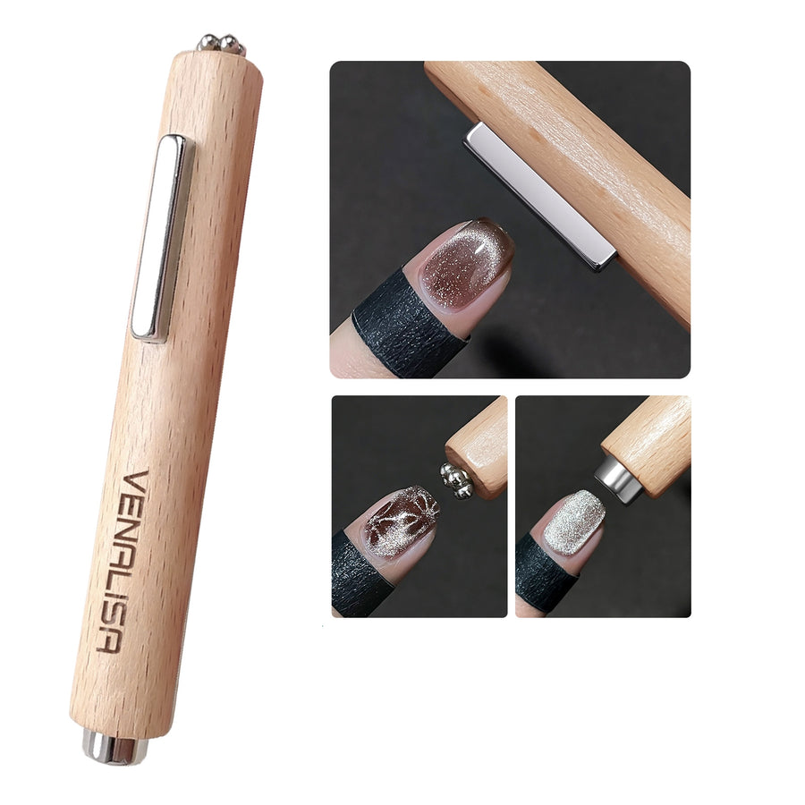 Venalisa 3-in-1 wooden-handle magnet