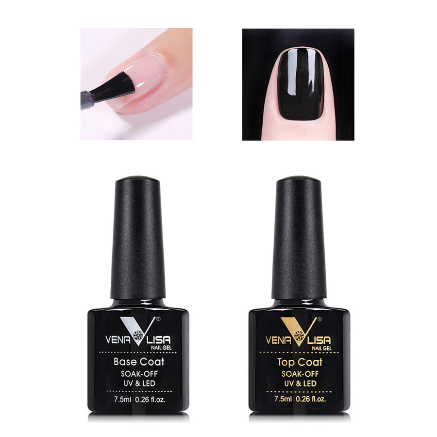 Venalisa 7.5ml Base & Top Coat Set- 2pcs