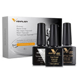 Venalisa 7.5ml Primer Base Coat Top Coat Set- 3 pcs TPO Free Hema Free, view 2