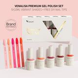Venalisa Amber Blaze- 5 Colors Gel Polish Set (With Nail Tips) TPO Free Hema Free, view 5