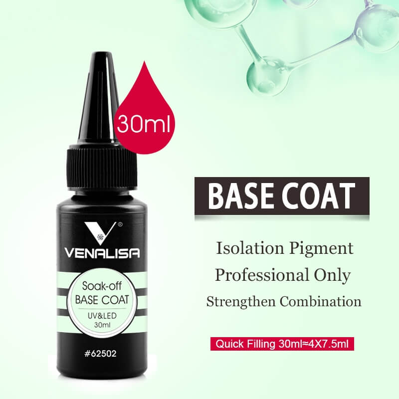 Venalisa Base Coat 30ml (For Qucik Filling) TPO Free Hema Free