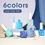 Venalisa Blue - 6 Colors Gel Polish Set TPO Free Hema Free, view 3