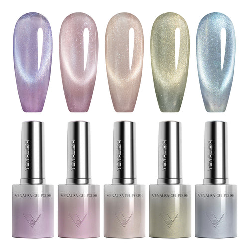 Venalisa Glitter/ Cat Eye Gel Polish Set (10ML) TPO Free Hema Free