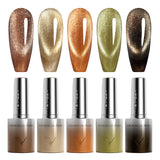 Venalisa Glitter/ Cat Eye Gel Polish Set (10ML) TPO Free Hema Free, view 6