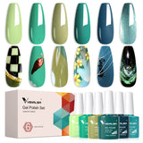 Venalisa Green - 6 Colors Gel Polish Set TPO Free Hema Free, view 4