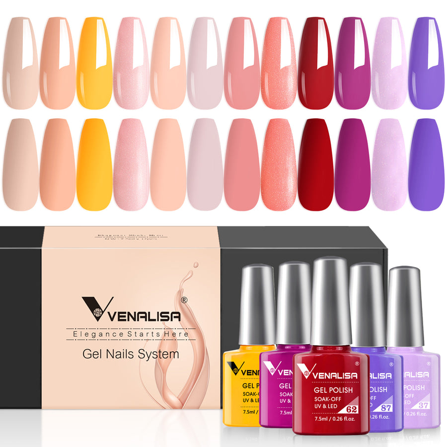 Venalisa Harmony- Gel Polish 12 Colors Set TPO Free Hema Free