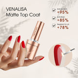 Venalisa Matte Top Coat 10ML TPO Free Hema Free, view 2