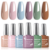 Venalisa Milky Pastel- 6 Colors Gel Polish Set TPO Free Hema Free, view 4
